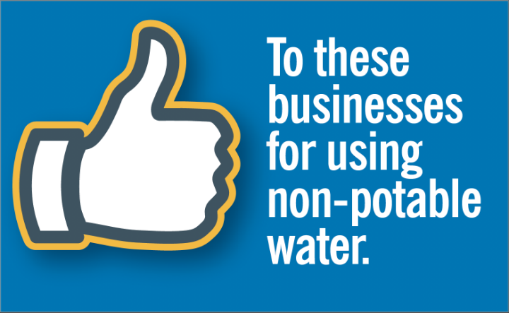 businesses using non potable water
