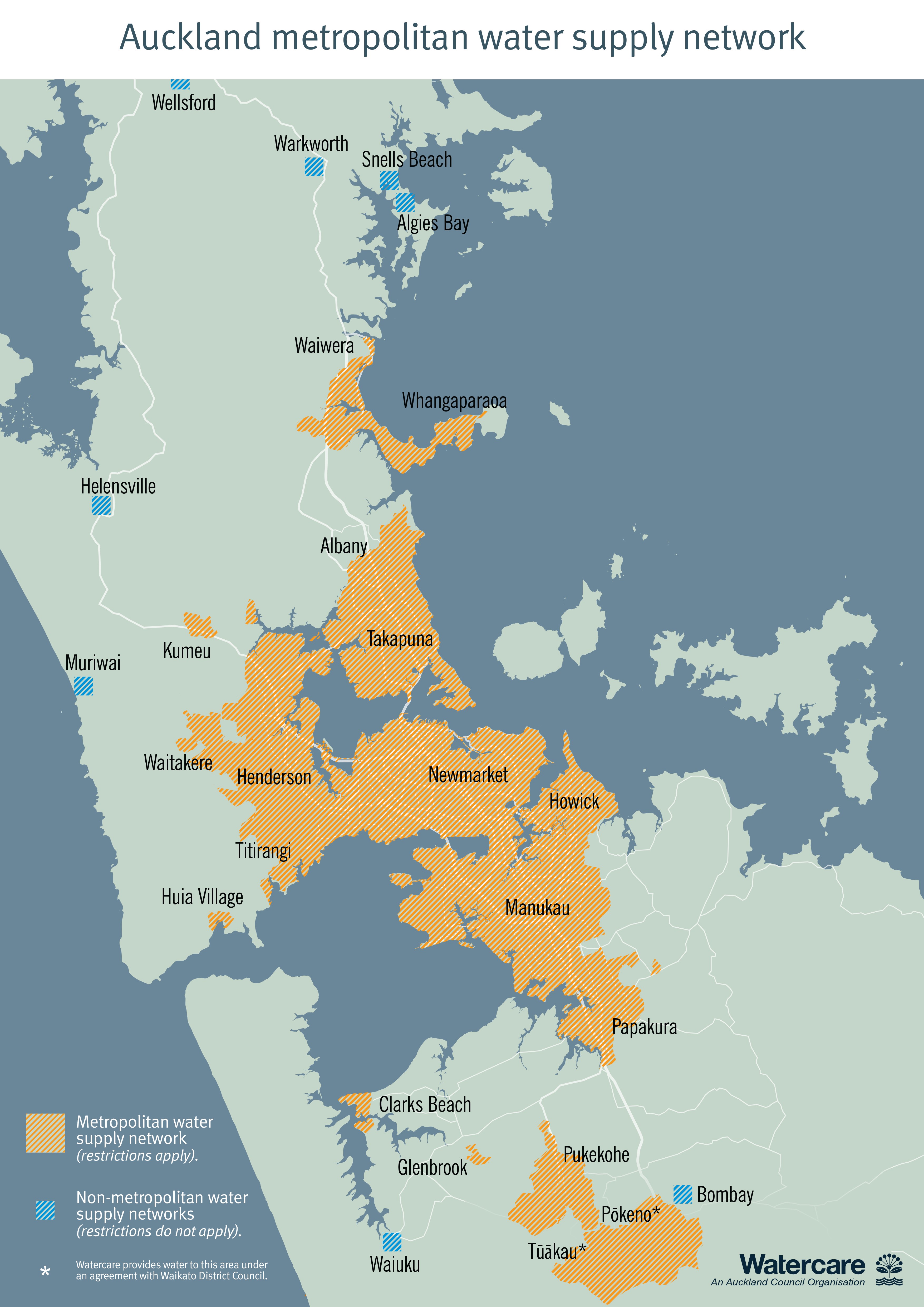 metropolitan water supply map