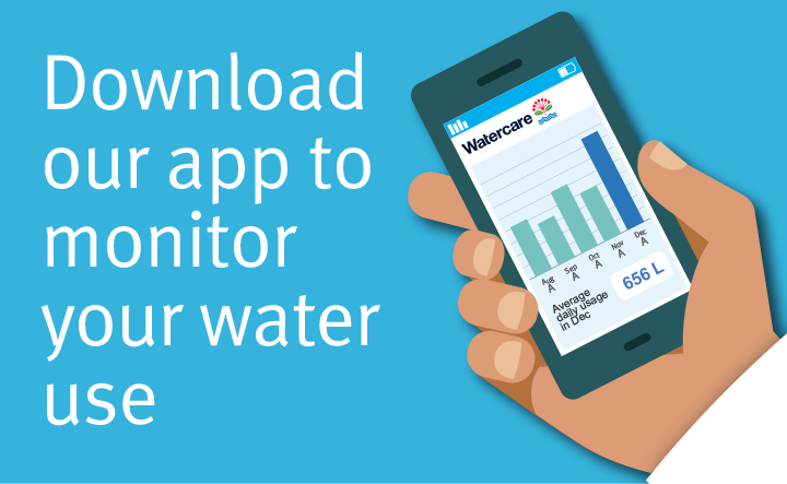 Download our app to monitor your water use