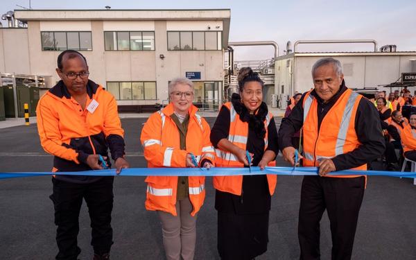Opening day at Pukekohe Treatment Plant
