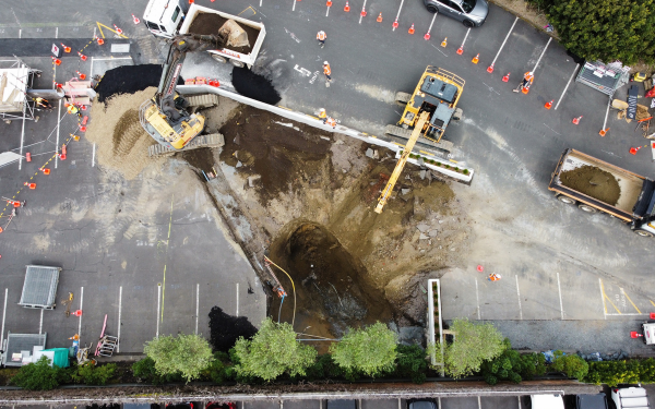 Auckland sinkhole: wastewater bypass solution is operational
